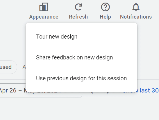 how to switch from new to old google ads manager design