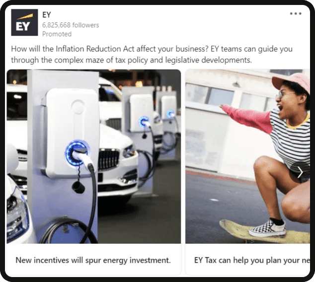 LinkedIn Carousel ads example