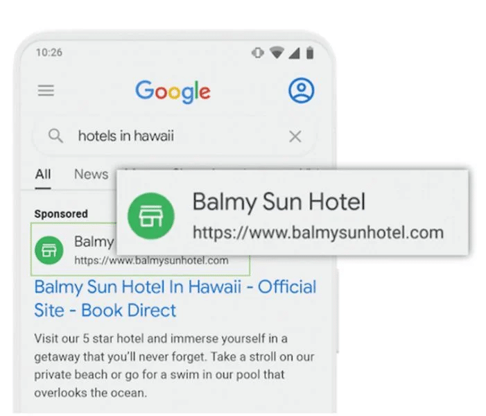 Google Ads business information assets