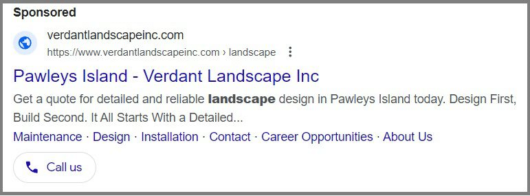 Google Ads call assets