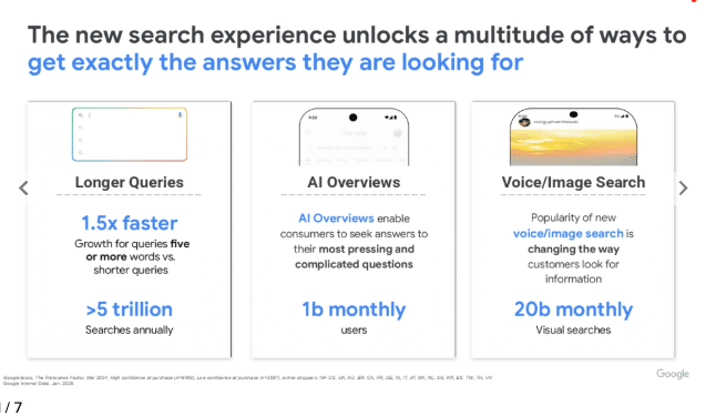 new search experience