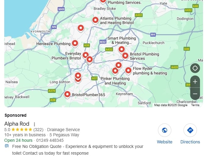 google maps ads example
