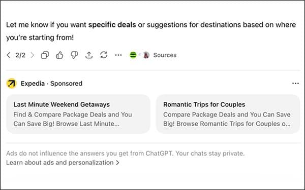 expedia chatgpt ad